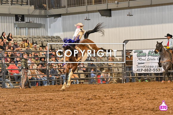 DROBERTS-OZARK EMPIRE FAIR PRCA-SPRINGFIELD, MISSOURI-PERFORMANCE #1-03212025-BB-GRADY HEMMINGSON-BROOKMAN RODEO-LONEY SMILE 22132