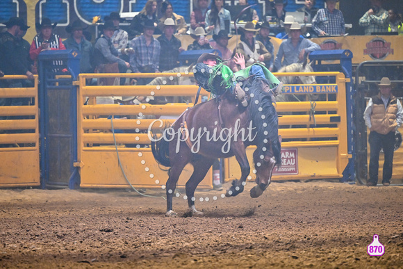 DROBERTS-DIXIE NATIONALS 2023-PERF #2-02112023-BAREBACK-BRYCE ECK-MAKE YA SMILE-BROOKMAN RODEO  8157