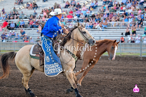 DROBERTS-WINFIELD KS COWLEY COUNTY PRCA RODEO-PERF #1-08062023-BB-TY BLESSING-SILVER CREEK-GREY WAY1861