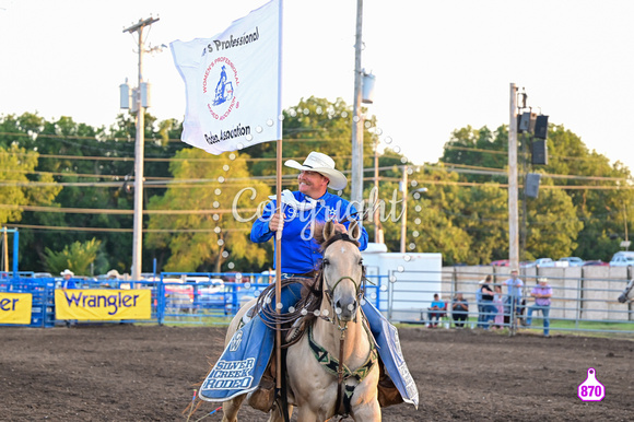 DROBERTS-WINFIELD KS COWLEY COUNTY PRCA RODEO-PERF #1-08062023-MISC-FLAGS 1335