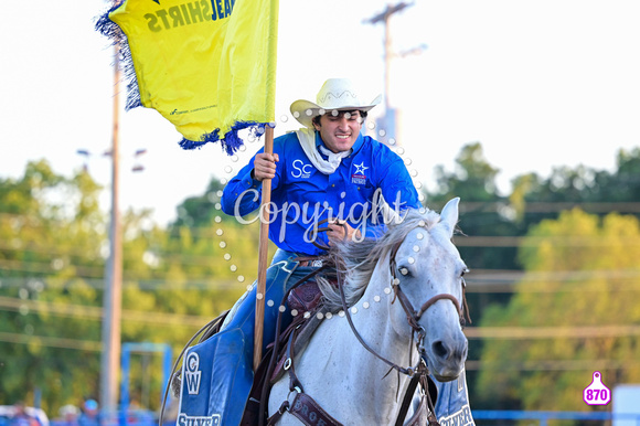 DROBERTS-WINFIELD KS COWLEY COUNTY PRCA RODEO-PERF #1-08062023-MISC-FLAGS 1346