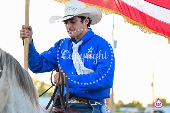 DROBERTS-WINFIELD KS COWLEY COUNTY PRCA RODEO-PERF #1-08062023-MISC-FLAGS 1375