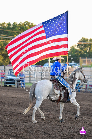DROBERTS-WINFIELD KS COWLEY COUNTY PRCA RODEO-PERF #1-08062023-MISC-FLAGS 1380