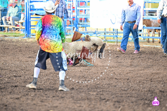 DROBERTS-WINFIELD KS COWLEY COUNTY PRCA RODEO-PERF #1-08062023-MUTTON BUSTING 1011
