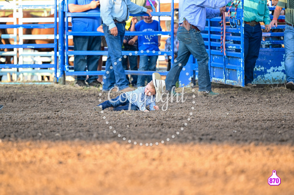 DROBERTS-WINFIELD KS COWLEY COUNTY PRCA RODEO-PERF #1-08062023-MUTTON BUSTING 1035