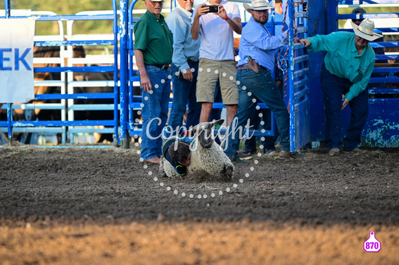 DROBERTS-WINFIELD KS COWLEY COUNTY PRCA RODEO-PERF #1-08062023-MUTTON BUSTING 1070