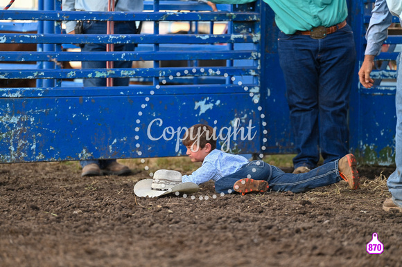 DROBERTS-WINFIELD KS COWLEY COUNTY PRCA RODEO-PERF #1-08062023-MUTTON BUSTING 1138