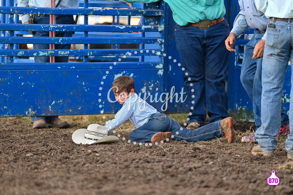 DROBERTS-WINFIELD KS COWLEY COUNTY PRCA RODEO-PERF #1-08062023-MUTTON BUSTING 1139