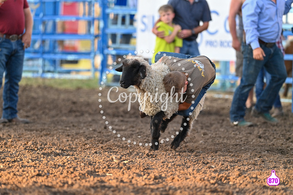 DROBERTS-WINFIELD KS COWLEY COUNTY PRCA RODEO-PERF #1-08062023-MUTTON BUSTING 1183