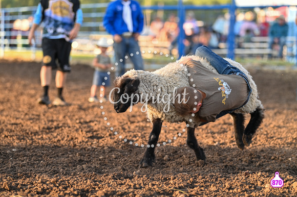DROBERTS-WINFIELD KS COWLEY COUNTY PRCA RODEO-PERF #1-08062023-MUTTON BUSTING 1186