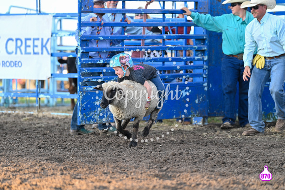 DROBERTS-WINFIELD KS COWLEY COUNTY PRCA RODEO-PERF #1-08062023-MUTTON BUSTING 1196