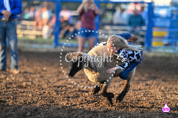 DROBERTS-WINFIELD KS COWLEY COUNTY PRCA RODEO-PERF #1-08062023-MUTTON BUSTING 1226
