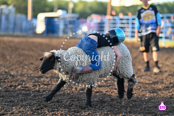 DROBERTS-WINFIELD KS COWLEY COUNTY PRCA RODEO-PERF #1-08062023-MUTTON BUSTING 1249