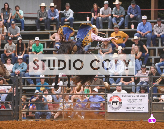 DROBERTS-HUGO PRCA-BB-YANCE DAY-RAFTER H RODEO COMPANY-CAT BALLOU