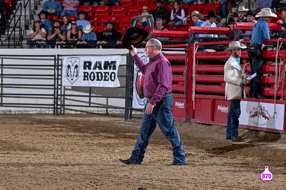 DROBERTS-BENNY BENIONS BUCKING HORSE SALE-PRCA PERMIT CHALLENGE-ROUND 1-12-7-23-BR-MISC-OPENING ACT   11537