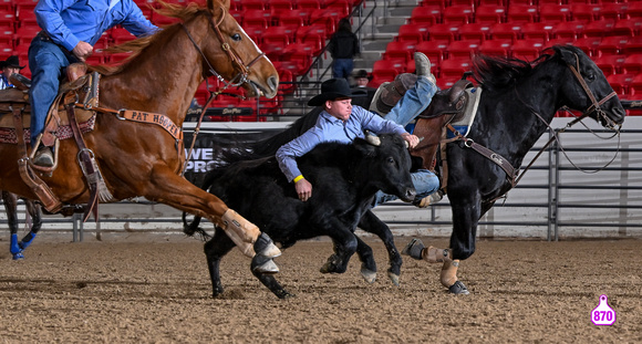 DROBERTS-BENNY BENIONS BUCKING HORSE SALE-PRCA PERMIT CHALLENGE-ROUND 1-12-7-23-BR-SW-TY BAUERLE 11624A