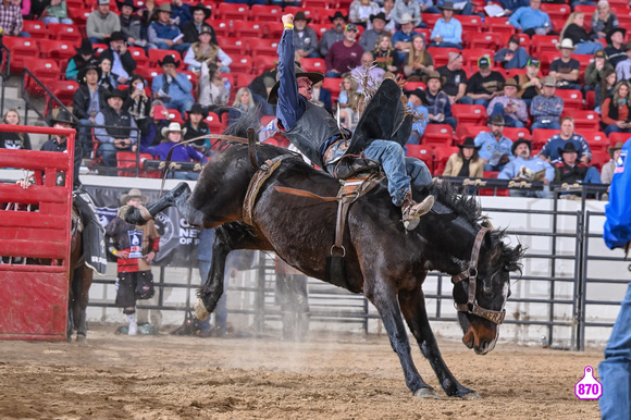 DROBERTS-BENNY BENIONS BUCKING HORSE SALE-PRCA PERMIT CHALLENGE-ROUND 2-12-7-23-DRAKE AMUNDSON-HUNGER GAMES-FRANCIS RODEO STOCK-LOT 32  11864