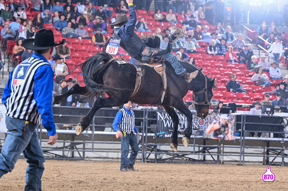 DROBERTS-BENNY BENIONS BUCKING HORSE SALE-PRCA PERMIT CHALLENGE-ROUND 2-12-7-23-DRAKE AMUNDSON-HUNGER GAMES-FRANCIS RODEO STOCK-LOT 32  11866