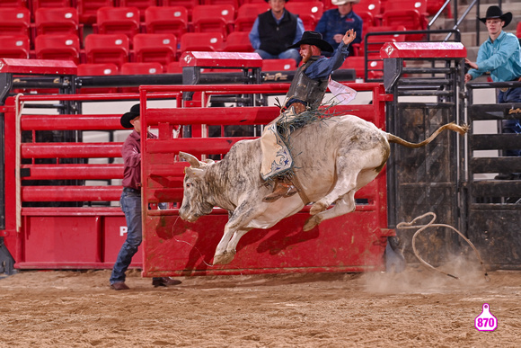 MROBERTS-BENNY BENIONS BUCKING HORSE SALE-PRCA PERMIT CHALLENGE-ROUND 2-12-7-23-BR-LOT #74 THE CLAW-SCOTT CATTLE CO   11453