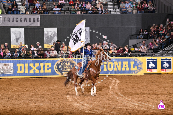 MROBERTS-DIXIE NATIONAL-PERF #2-02102024-MISC-PERSONEL-DUSTY MYERS-TIM LEPARD-FLAG GIRLS 33303