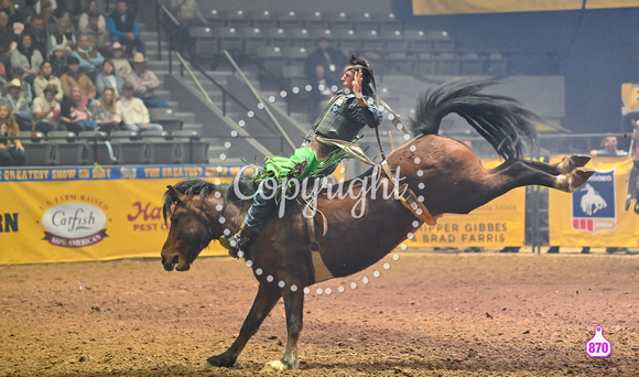 DROBERTS-DIXIE NATIONALS 2023-PERF #2-02112023-BAREBACK-BRYCE ECK-MAKE YA SMILE-BROOKMAN RODEO  8164